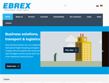 Tablet Screenshot of ebrexlogistics.com